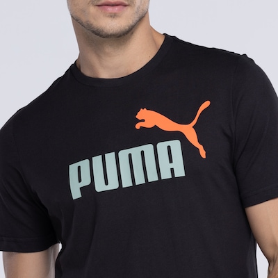 Camiseta Puma Manga Curta Essential 2 Col Logo Tee - Masculina - Foto 3
