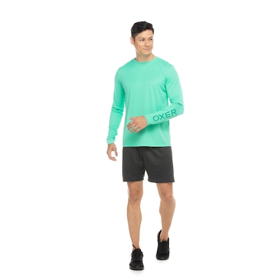 Camiseta Oxer Manga Longa com Proteção UV Leve - Masculina - Foto 4