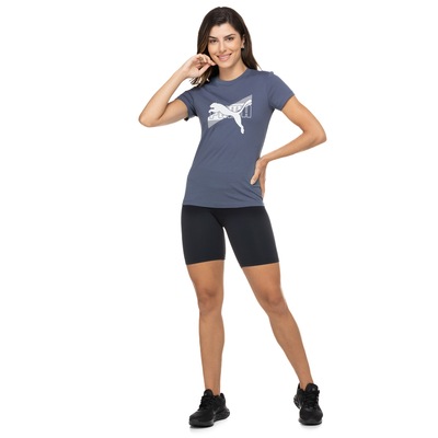 Camiseta Puma Manga Curta Power Graphic Tee - Feminina - Foto 4