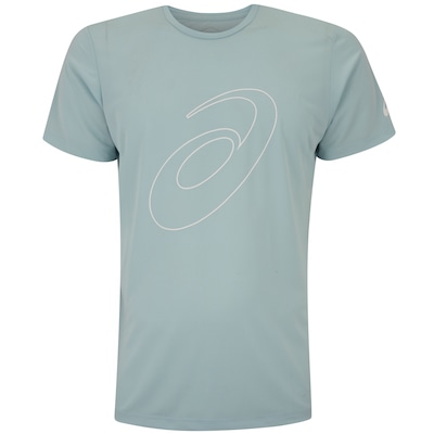 Camiseta ASICS Manga Curta Logo Espiral Crepe - Masculina - Foto 1