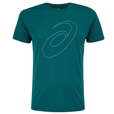 Camiseta ASICS Manga Curta Logo Espiral Crepe - Masculina - Foto 5