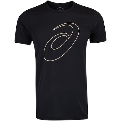 Camiseta ASICS Manga Curta Logo Espiral Crepe - Masculina - Foto 5