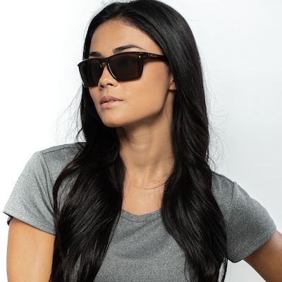 Óculos de Sol Oakley Sylas Polished Prizm Rootbeer - Unissex - Foto 3