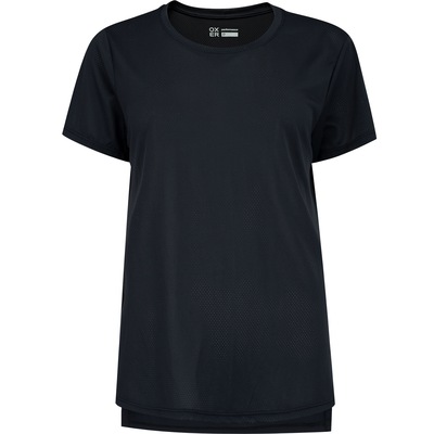 Camiseta Respirável Cava Tradicional Oxer Manga Curta com Abertura Lateral - Feminina - Foto 5