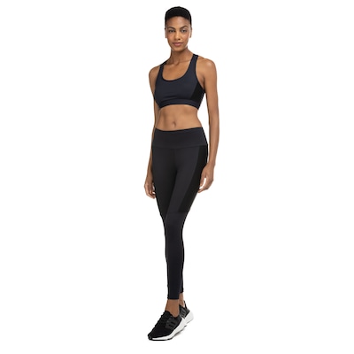 Top Fitness Oxer Sem Bojo Baixa Sustentação Color Block - Adulto - Foto 4