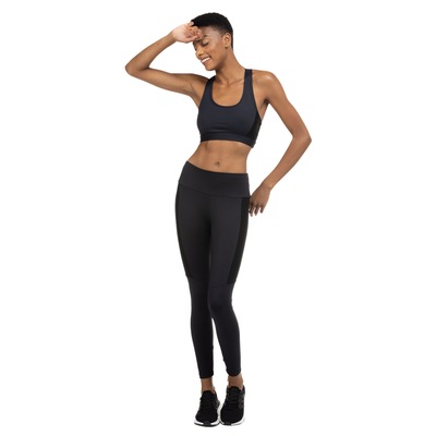 Top Fitness Oxer Sem Bojo Baixa Sustentação Color Block - Adulto - Foto 5