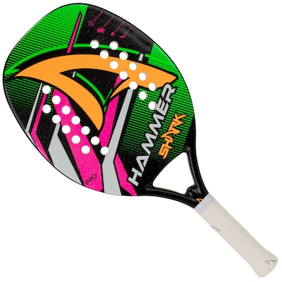 Raquete de Beach Tennis Shark Hammer Adulto - Foto 1