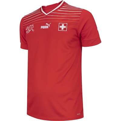 Camisa Seleção da Suíça I 22/23 Torcedor Puma - Masculina - Foto 4