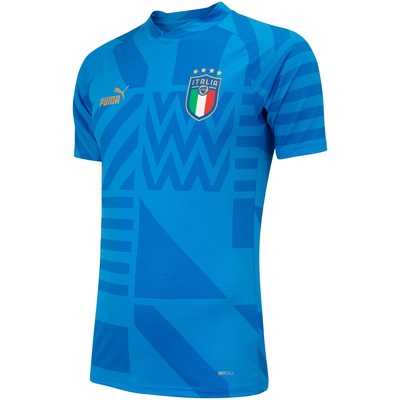Camisa Pré-Jogo da Seleção Itália I 22/23 Puma - Masculina - Foto 4