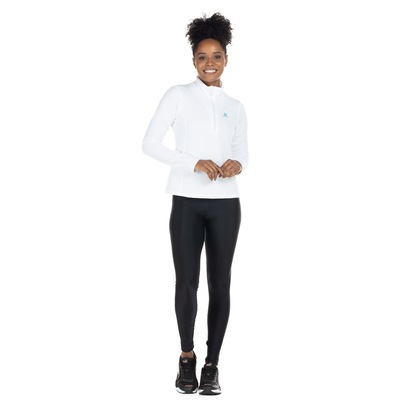 Blusa de Fleece Feminina Salomon Polar 1/2 Zíper com Proteção Solar UV - Foto 4