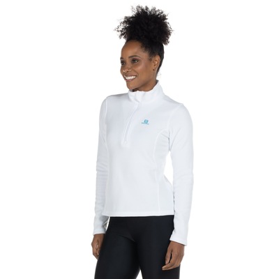 Blusa de Fleece Feminina Salomon Polar 1/2 Zíper com Proteção Solar UV - Foto 5