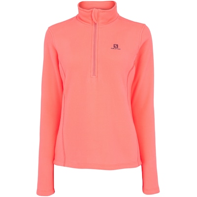 Blusa de Fleece Feminina Salomon Polar 1/2 Zíper com Proteção Solar UV - Foto 6