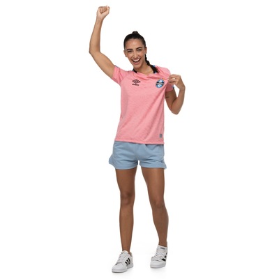 Camisa do Grêmio 22 Outubro Rosa Umbro - Feminina - Foto 4