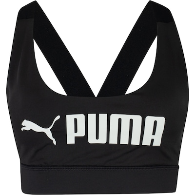 Top Fitness com Bojo Puma Mid Impact Fit Bra - Adulto - Foto 6