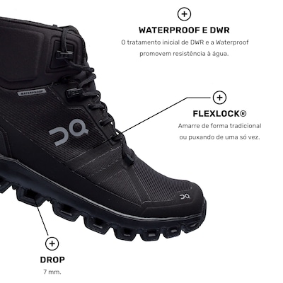 Bota On Running Cloudrock Waterproof - Feminina - Foto 4