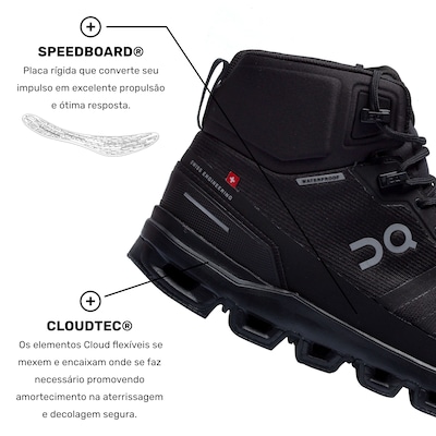 Bota On Running Cloudrock Waterproof - Feminina - Foto 5