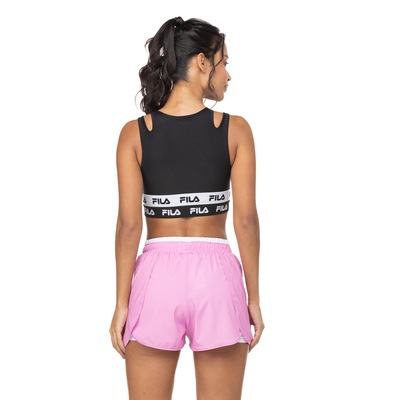 Top Fitness Sem Bojo Fila Baixa Sustentação Double Elastic - Adulto - Foto 3