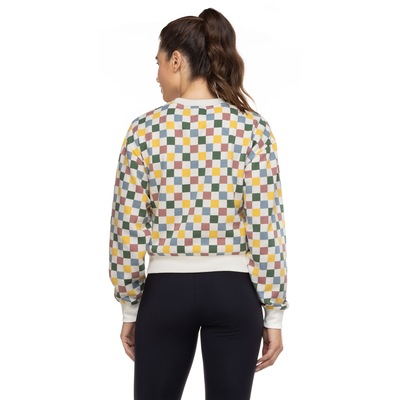 Blusa de Moletom Vans Feminina Crew All Over - Foto 3