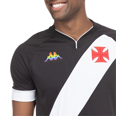 Camisa do Vasco da Gama 22 Kombat Play LGBTQIA Kappa - Masculina - Foto 5
