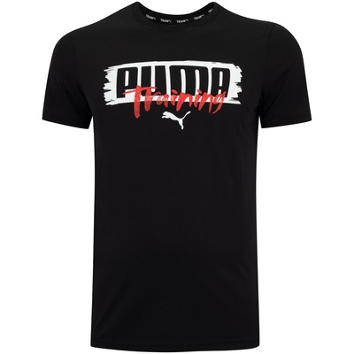 Camiseta Masculina Puma Manga Curta Performance Graphic Brande - Foto 1