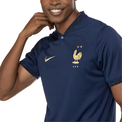Camisa Seleção da França Nike Dri-Fit Stad - Masculina - Foto 4