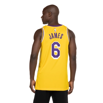 Camiseta Regata Los Angeles Lakers Nike Dri-Fit NBA MNK SWGMN JSY - Foto 3