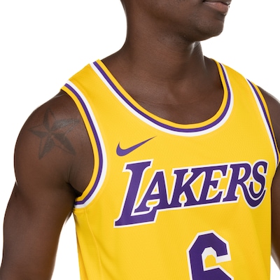 Camiseta Regata Los Angeles Lakers Nike Dri-Fit NBA MNK SWGMN JSY - Foto 6