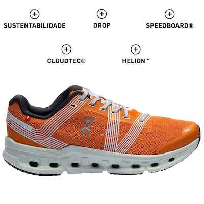 Tênis On Running Cloudgo Turmeric Aloe - Masculino - Foto 4