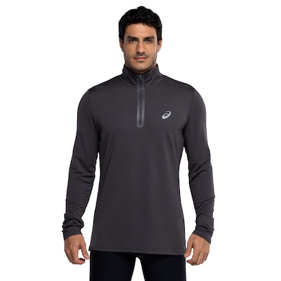 Blusão Masculino ASICS Meio Zíper Textura - Foto 2