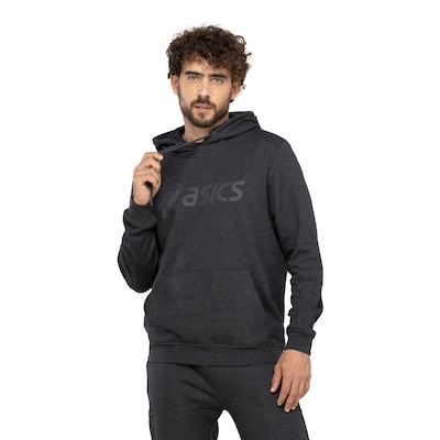 Blusa de Moletom Masculina ASICS com Capuz Canguru Fechado Fleece - Foto 2