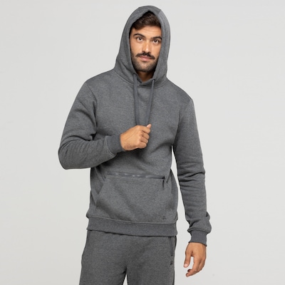 Blusa de Moletom Masculina Oxer com Capuz Canguru Bolso - Foto 5