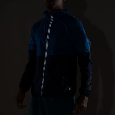 Jaqueta Corta-Vento Oxer Masculina com Capuz Running e Refletivos - Foto 6