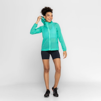 Jaqueta Corta-Vento Feminina Oxer com Capuz Run Faster Packable - Foto 4