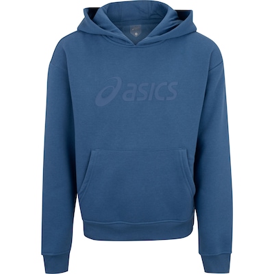 Blusa de Moletom Infantil ASICS com Capuz Canguru - Foto 1