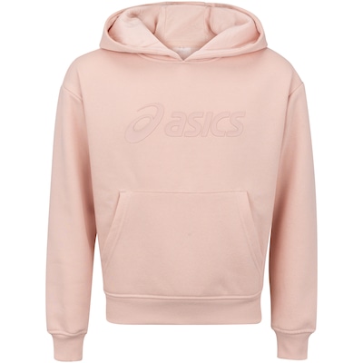 Blusa de Moletom Infantil ASICS com Capuz Canguru - Foto 1
