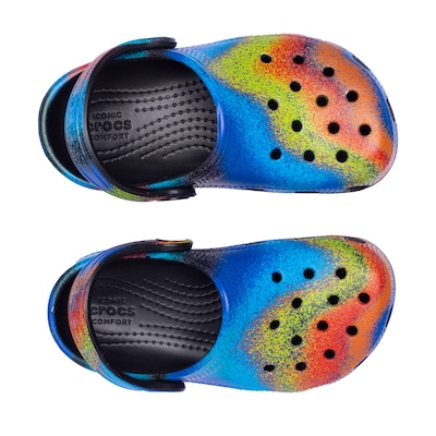 Sandália Crocs Infantil Classic Spray Dye Clog T - Foto 5