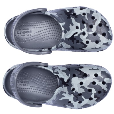 Sandália Crocs Júnior Classic Camo Clog K - Foto 5