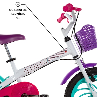Bicicleta Infantil Aro 16 Caloi Ceci - Freios Cantilever e Tambor - Foto 3