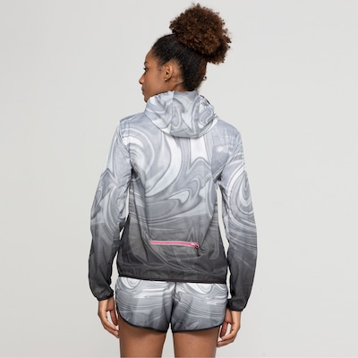Jaqueta Corta-Vento Feminina ASICS com Capuz Toyama Estampa Sumi Packable - Foto 3