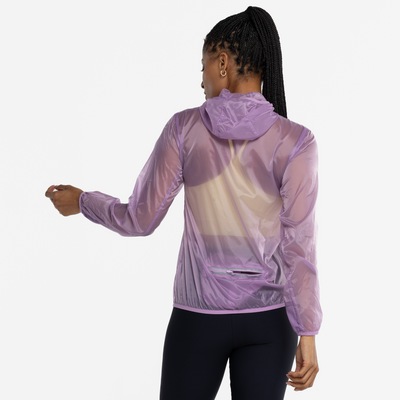 Jaqueta Corta-Vento Feminina ASICS com Capuz Toyama Zíper Refletivo - Foto 3