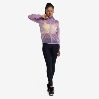 Jaqueta Corta-Vento Feminina ASICS com Capuz Toyama Zíper Refletivo - Foto 4