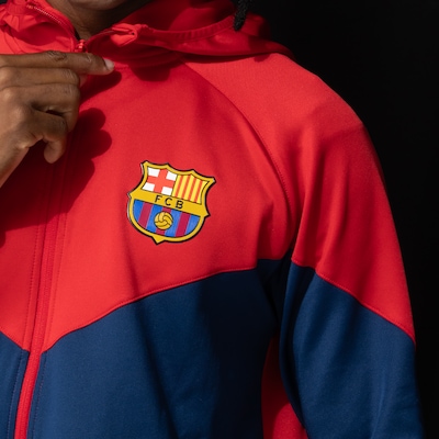Jaqueta do Barcelona Masculina com Capuz Jogador - Foto 6