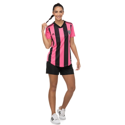 Camisa do Atlético-MG 22 Outubro Rosa adidas - Feminina - Foto 4