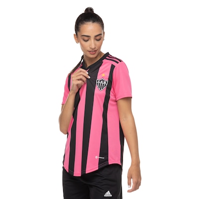 Camisa do Atlético-MG 22 Outubro Rosa adidas - Feminina - Foto 5
