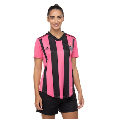 Camisa do Atlético-MG 22 Outubro Rosa adidas - Feminina - Foto 2