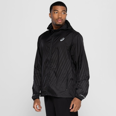 Jaqueta Corta-Vento Masculina ASICS com Capuz Ultraleve Faster - Foto 5