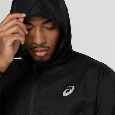 Jaqueta Corta-Vento Masculina ASICS com Capuz Ultraleve Faster - Foto 6