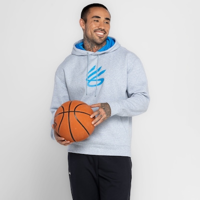 Blusão Masculino Under Armour com Capuz Curry Big Splash - Foto 5