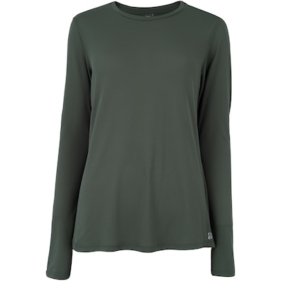 Camiseta Manga Longa Feminina Oxer Crepinho Jogging - Foto 2