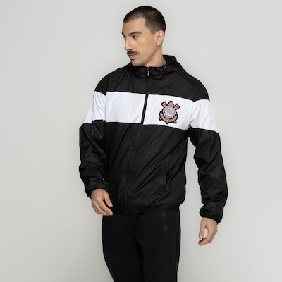 Jaqueta Corta-Vento do Corinthians Xps Sports Masculina com Capuz SCCP - Foto 4